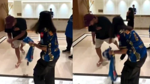 Rohit Sharma fan viral video IPL 2026 moment hotel interaction with fan girl