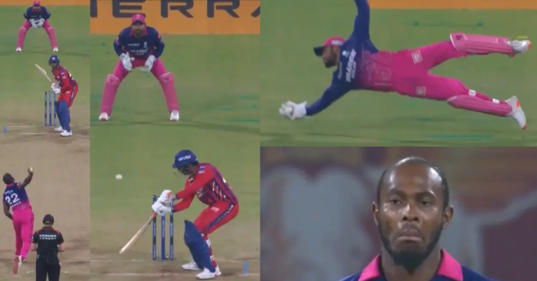 dhruv jurel stunning catch vs lsg