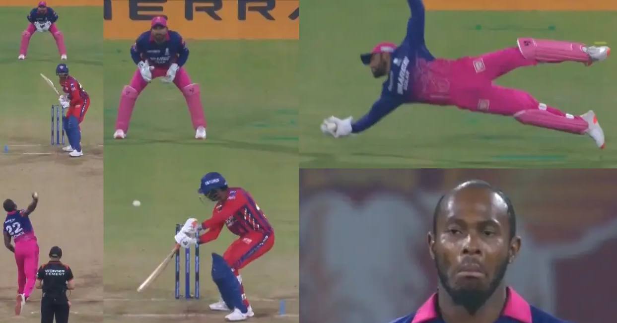 dhruv jurel stunning catch vs lsg