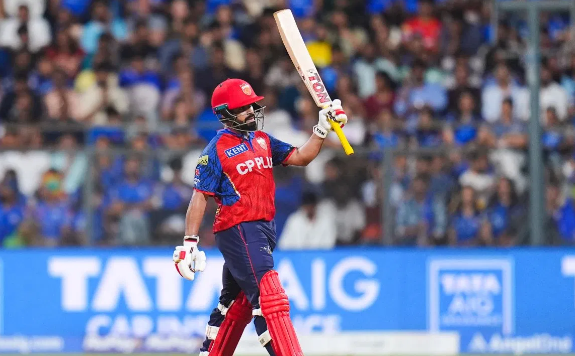 Prabhsimran six fours in one over