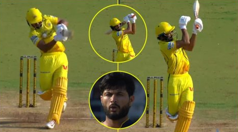 Ruturaj Gaikwad Video six against Arshad Khan