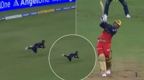 sai sudharsan diving catch venkatesh iyer IPL 2026 GT vs RCB
