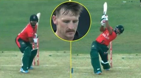 Shamim Hossain No Look Six vs New Zealand