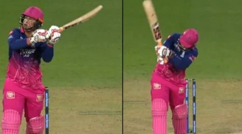Vaibhav Sooryavanshi helicopter shot six video against Punjab Kings in IPL 2026
