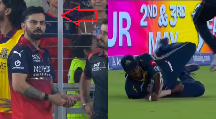 jason holder controversial catch kohli umpires IPL 2026 GT vs RCB