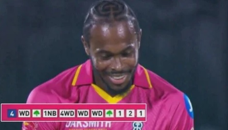 Jofra Archer bowling IPL longest over during RR vs GT IPL 2026 match