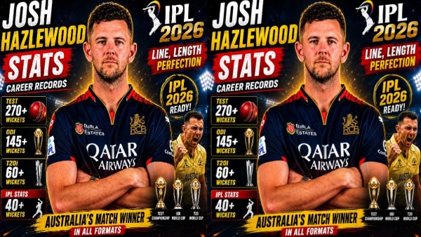 Josh Hazlewood Stats: Career Records, IPL Journey & Full Cricket Analysis