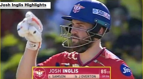 Josh Inglis smashing fastest fifty against CSK in IPL 2026 at Chepauk