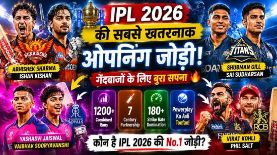 Most Dangerous Opening Pair IPL 2026 stats and highest opening partnership analysis