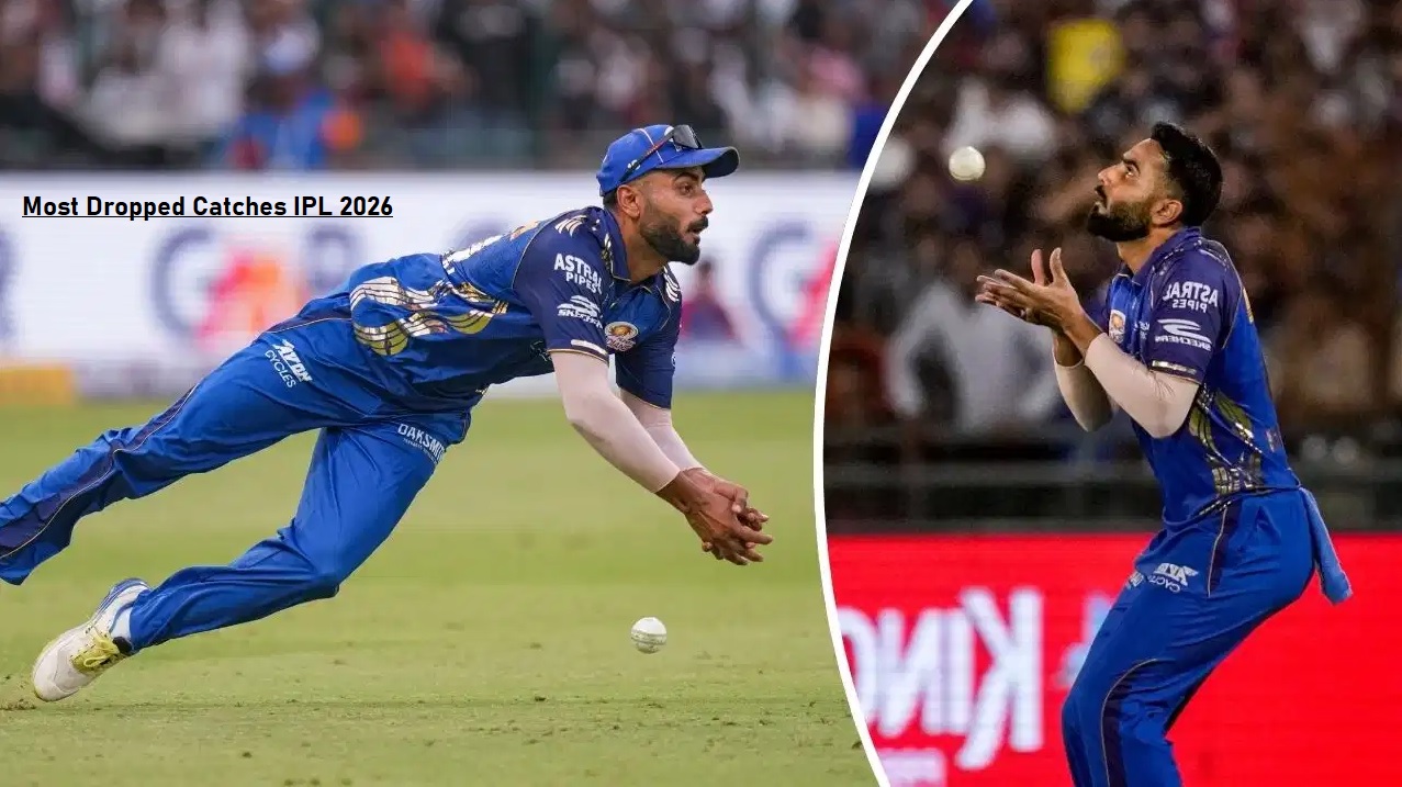 Most Dropped Catches IPL 2026, Naman Dhir drops easy catch during PBKS vs MI match in IPL 2026