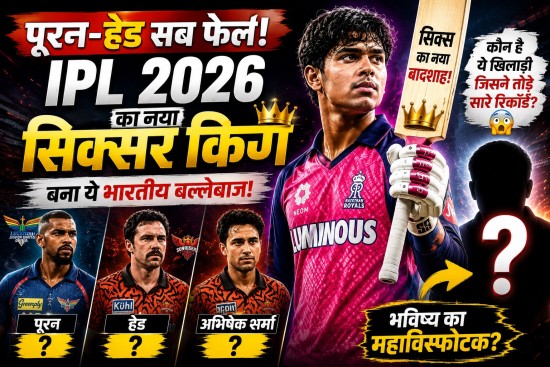 Most Sixes in IPL 2026: Vaibhav Sooryavanshi hits massive sixes during explosive IPL 2026 innings