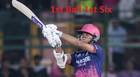 yashasvi jaiswal first ball six IPL 2026