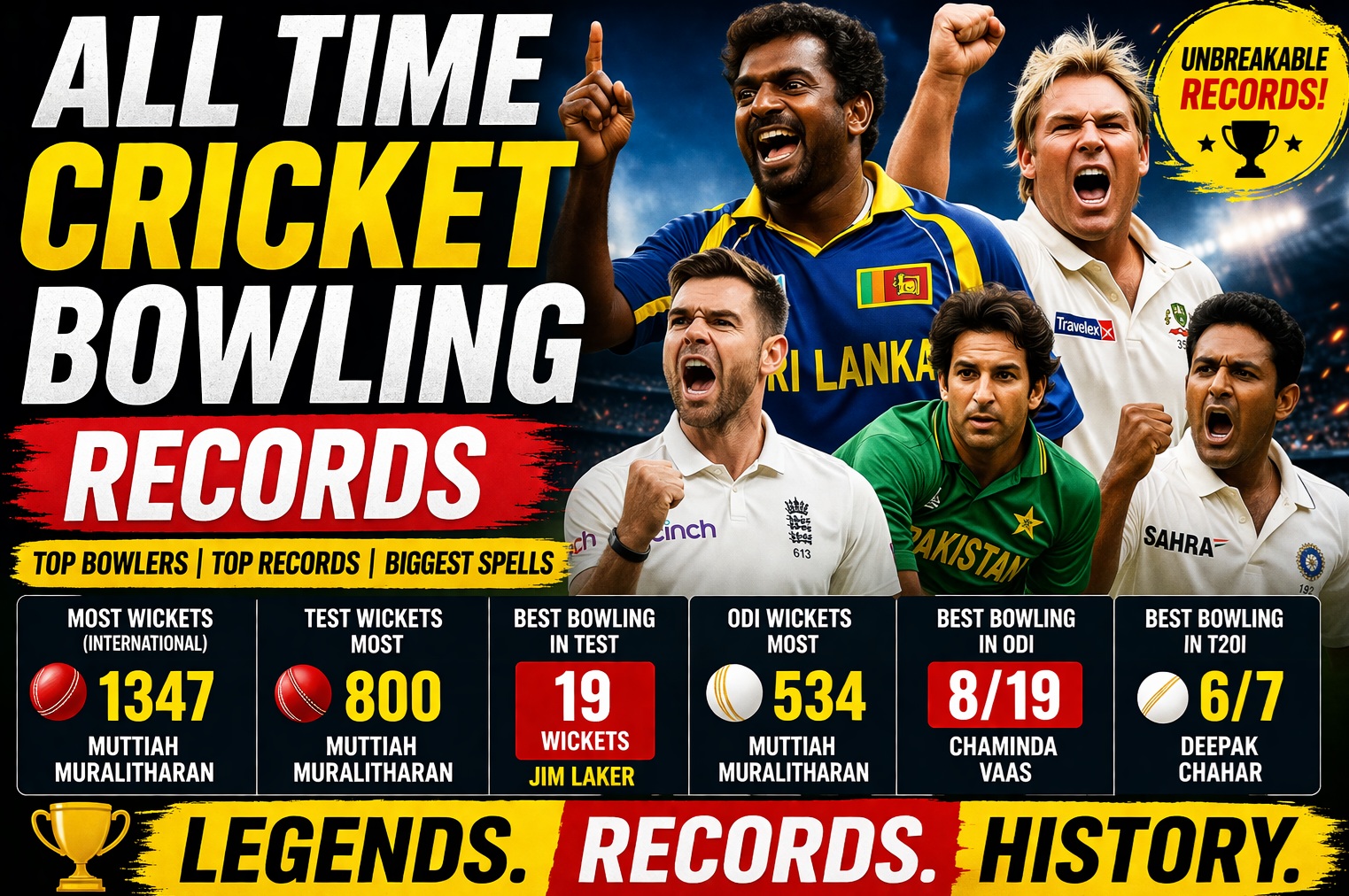 all time cricket bowling records list