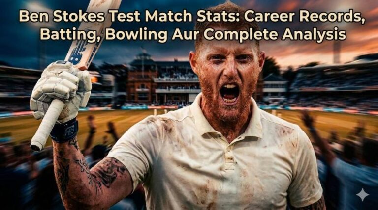 Ben Stokes Test Match Stats: Career Records, Batting, Bowling Aur Complete Analysis