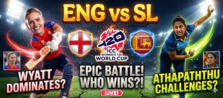 ENGW vs SLW T20 WC 2026 Prediction and Pitch Report