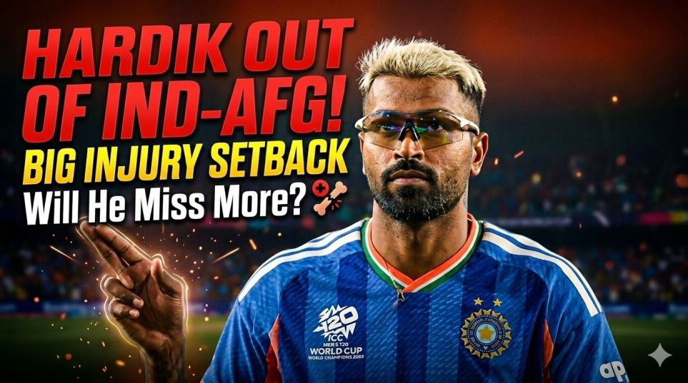 Hardik Pandya ruled out of India vs Afghanistan ODI series due to injury setback