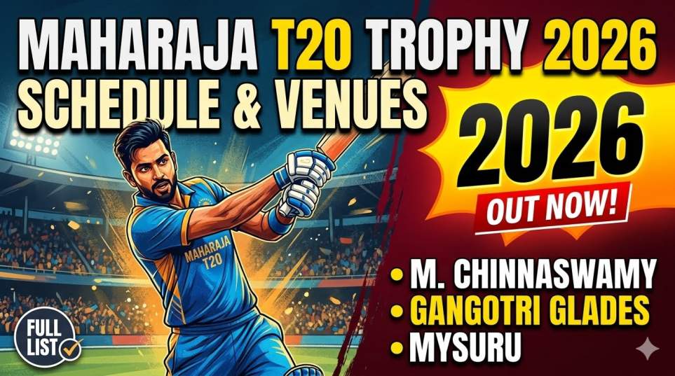 Maharaja T20 Trophy 2026 full schedule
