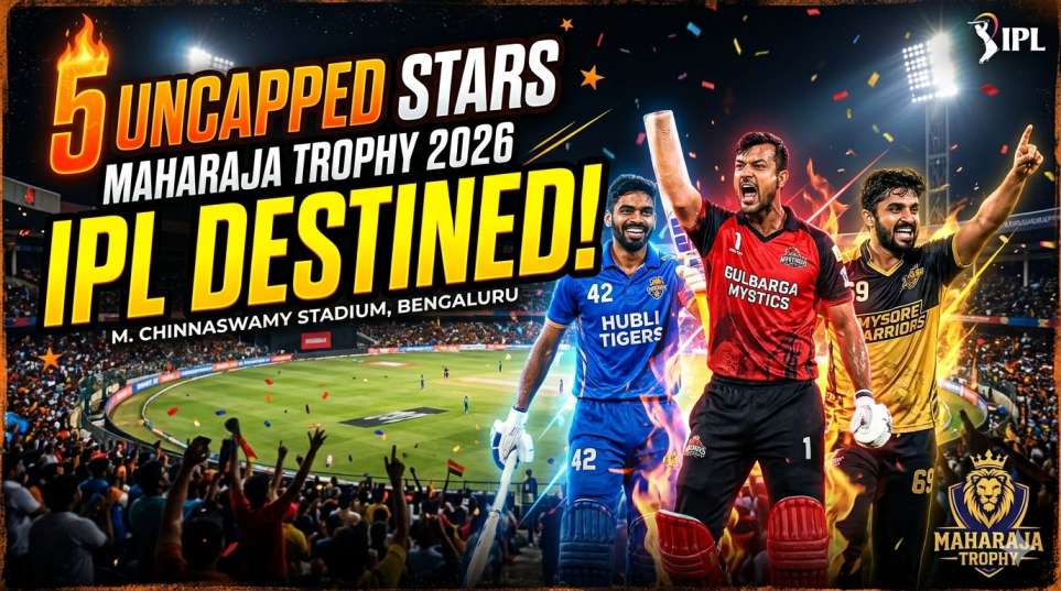 top 5 uncapped players from Maharaja Trophy 2026 destined for the IPL auction
