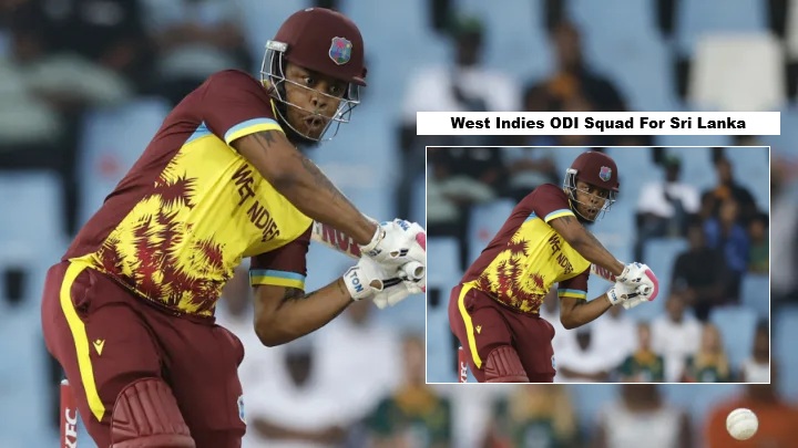 West Indies ODI Squad thumbnail featuring Shai Hope, Shimron Hetmyer and Alzarri Joseph after their inclusion in the West Indies ODI Squad for the Sri Lanka ODI series