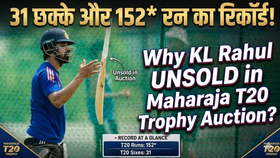 why KL Rahul unsold in Maharaja T20 Trophy